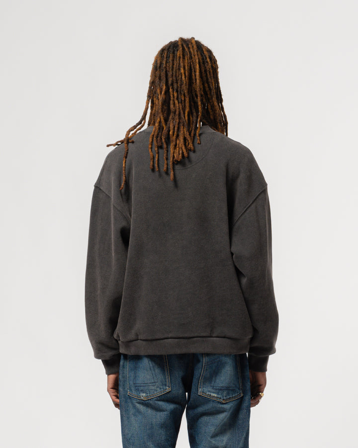 Detroit Sweater Moto Black Basic Fleece Vintage Black