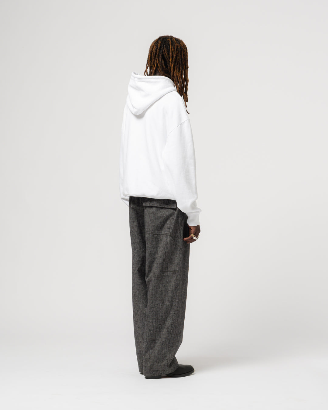 Eat Dust Running Hoody Basic Fleece White