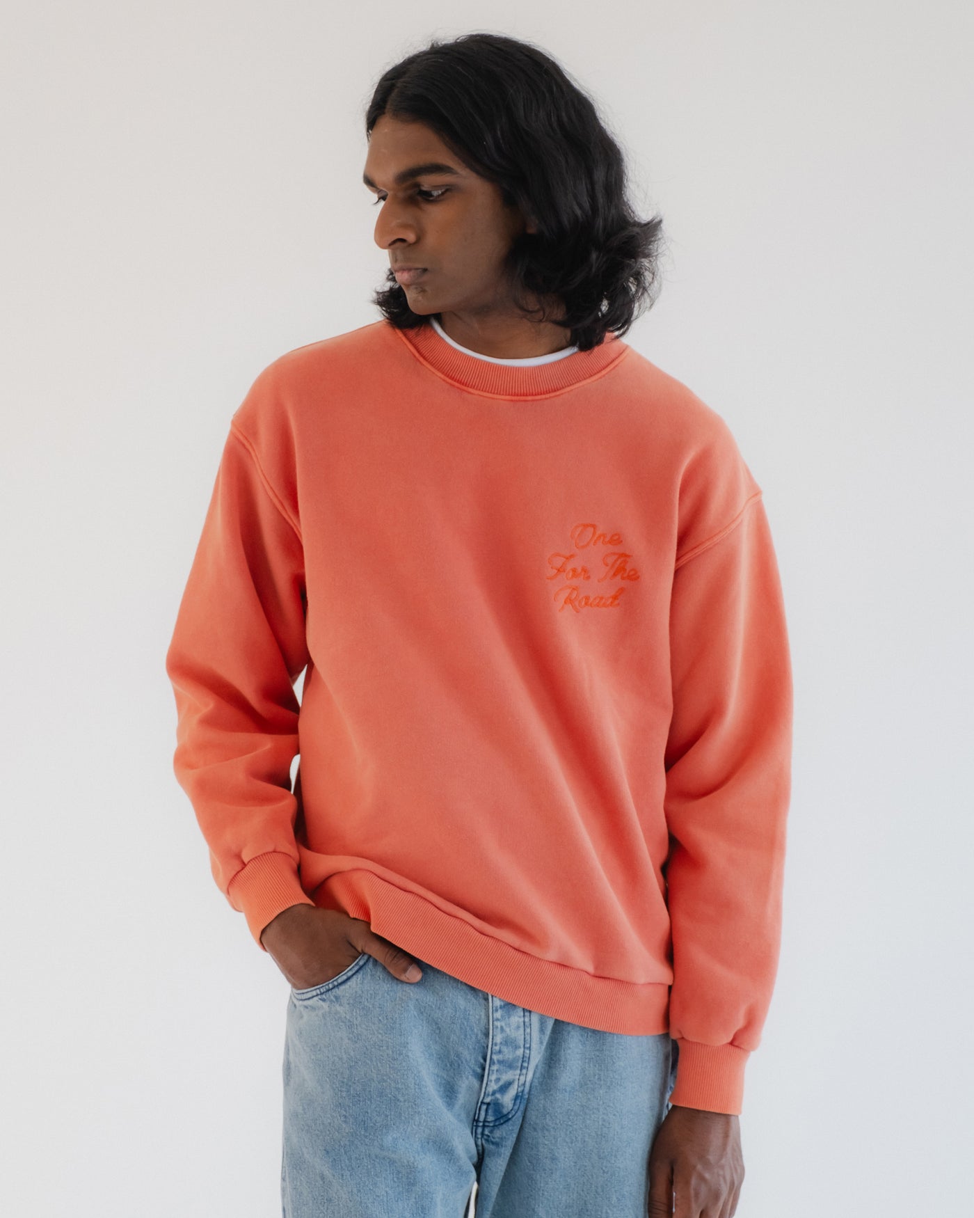 Detroit Sweater Basic Fleece Tangerine