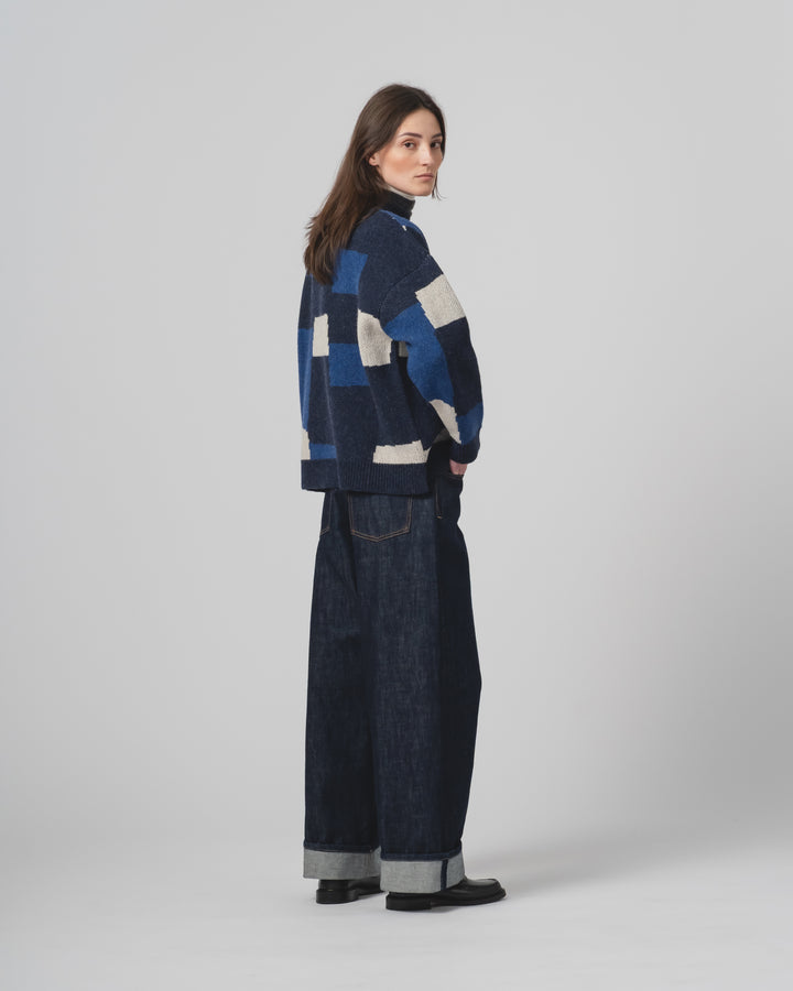 Patch Sweater Yorkshire Inkt