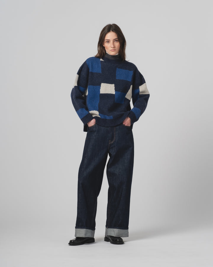 Patch Sweater Yorkshire Inkt