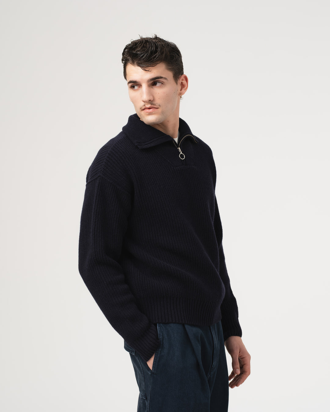 Fly Deck Sweater Yarn Delta Navy