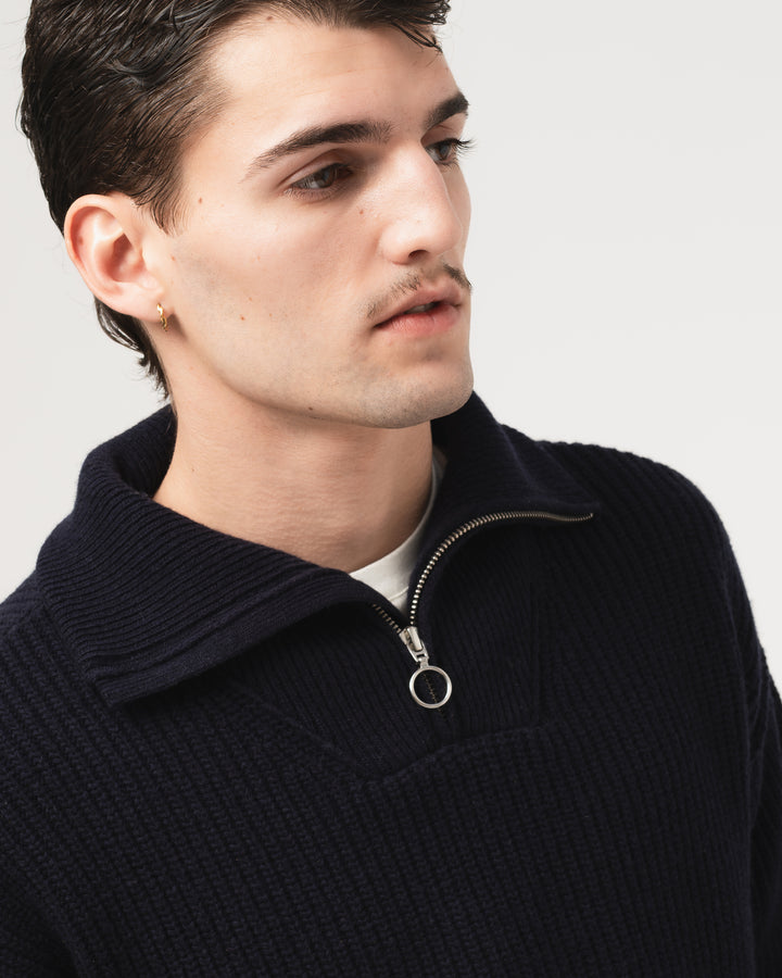 Fly Deck Sweater Yarn Delta Navy
