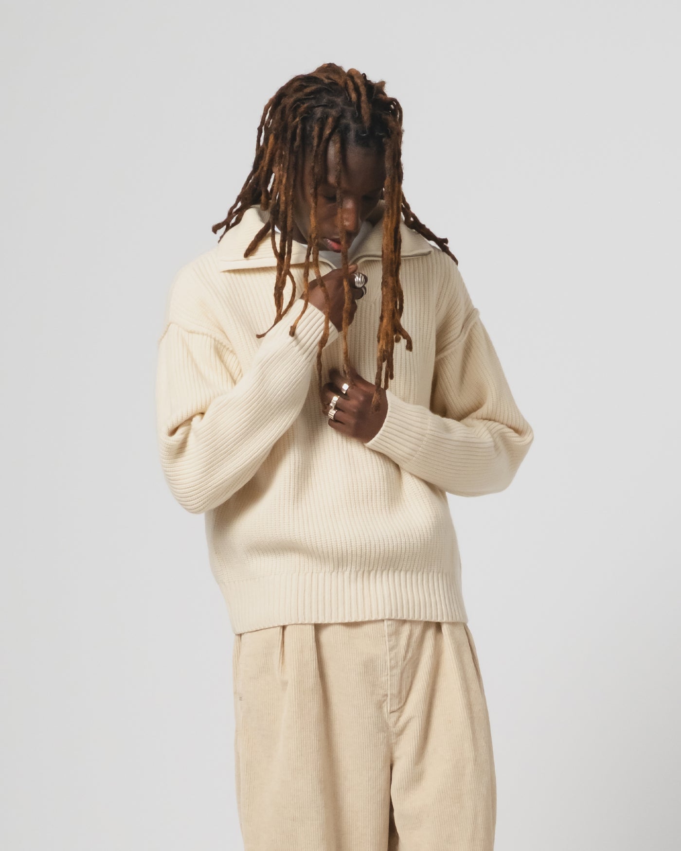 Fly Deck Sweater Yarn Delta Off White