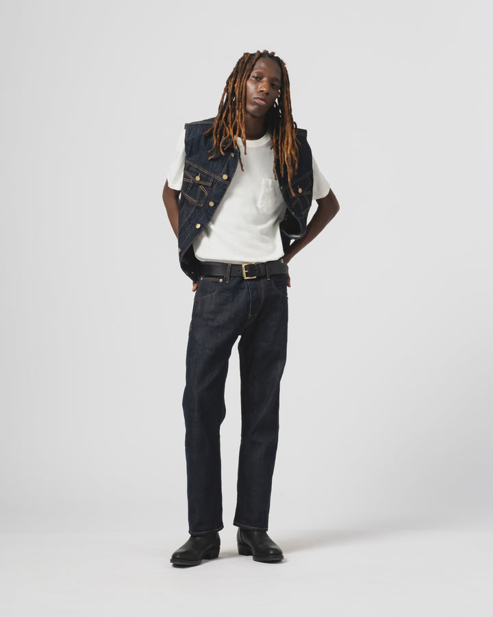 736 Sleeveless Jacket 13Oz Denim