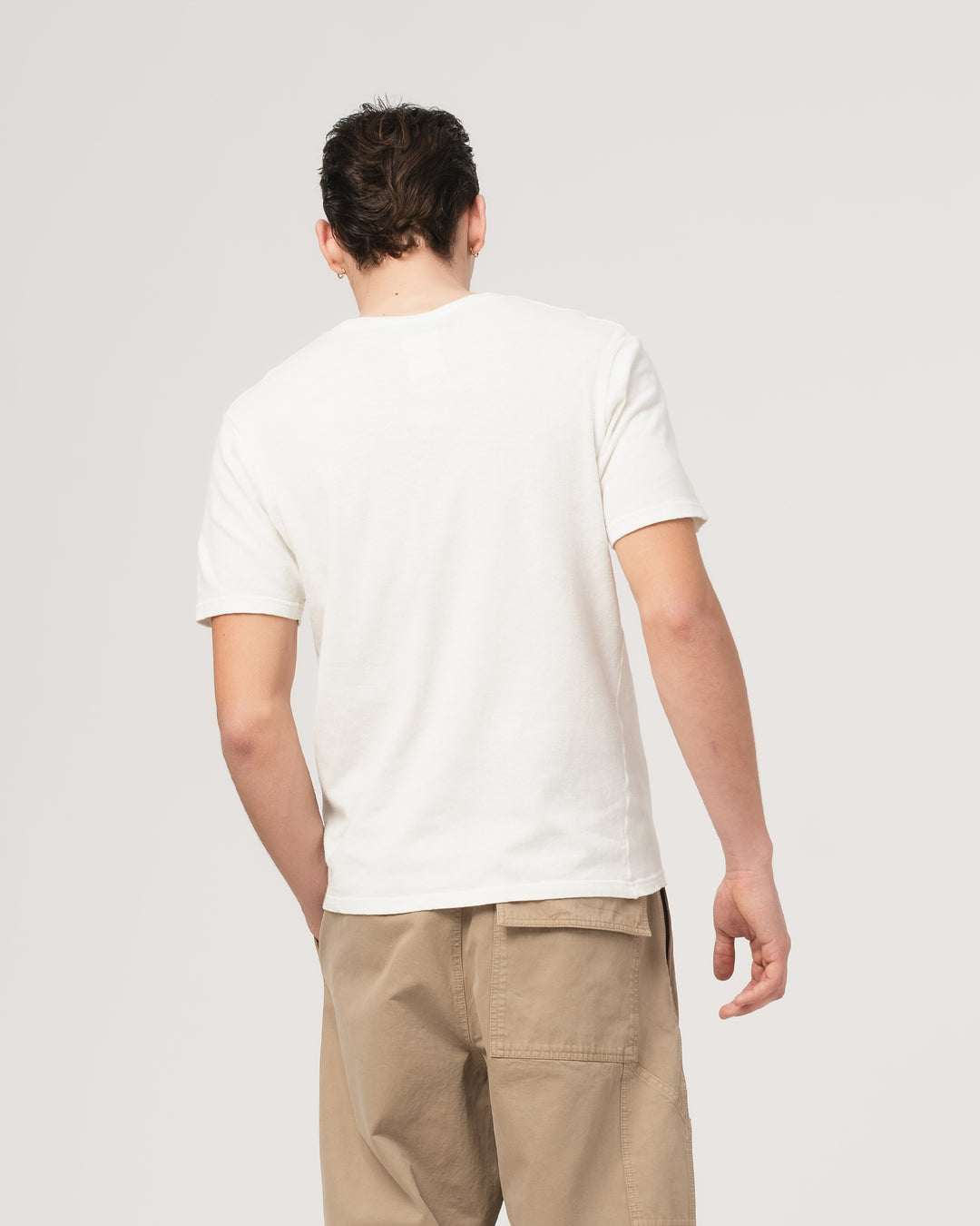 Pocket T Cotton Hemp White
