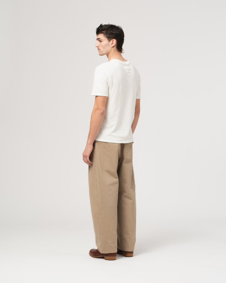 Pocket T Cotton Hemp White