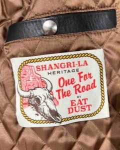 x Shangri-La Heritage Perfecto OFTR Teacore Leather Jacket Black