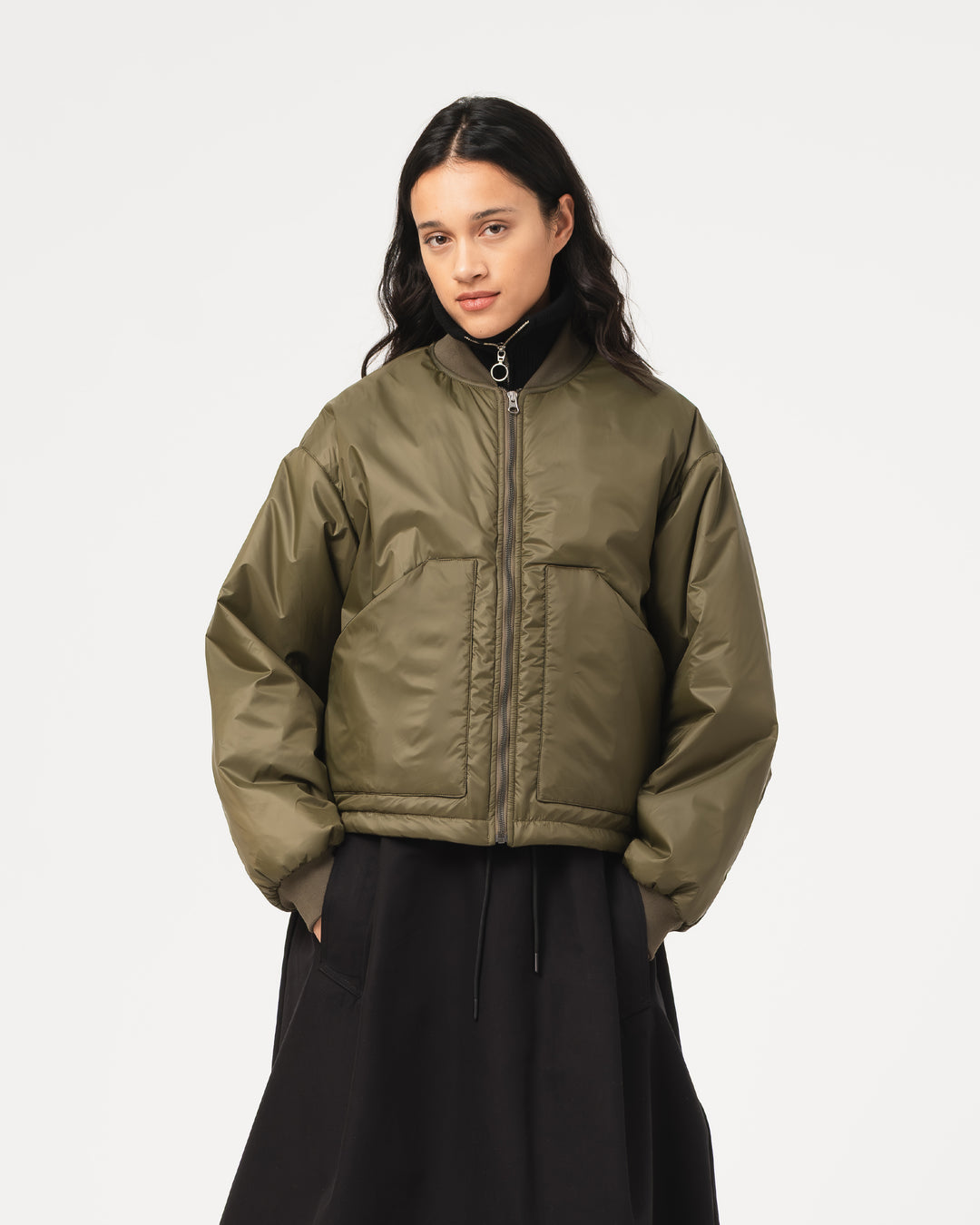B52 Bomber Jacket Fury Nylon Avocado