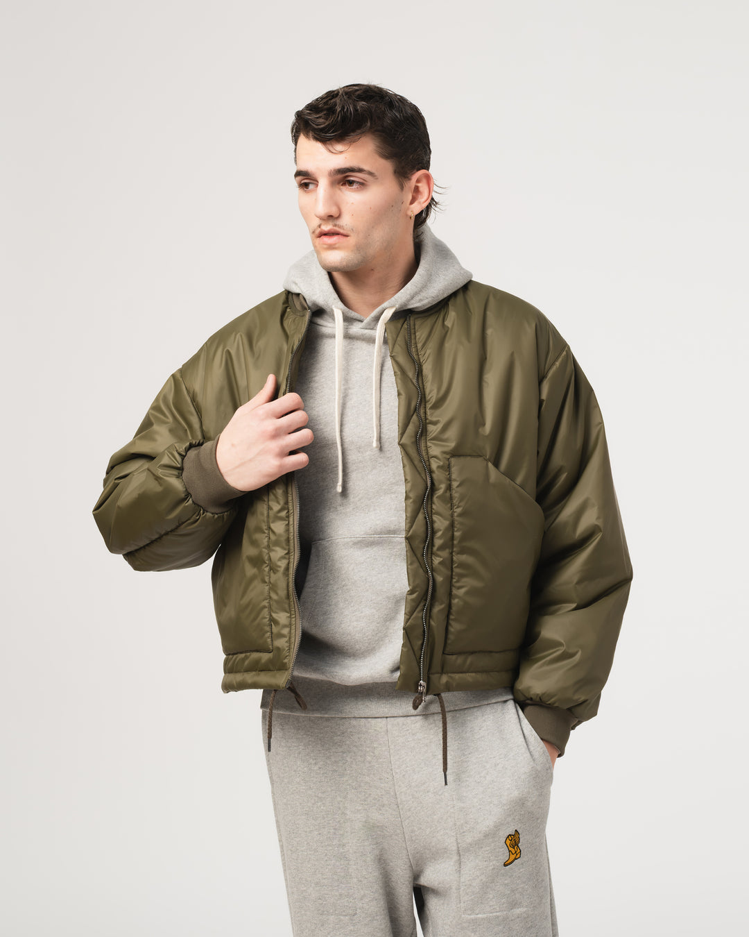 B52 Bomber Jacket Fury Nylon Avocado