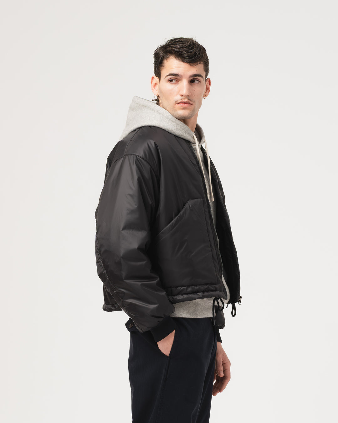 B52 Bomber Jacket Fury Nylon Black