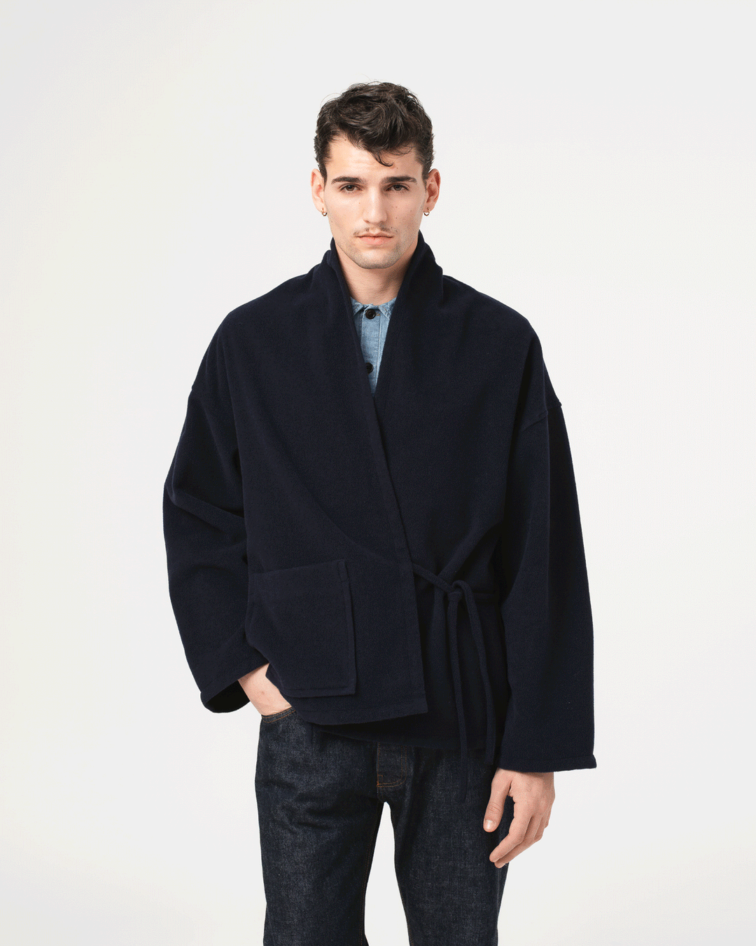 Meiji Kimono Pachuca Wool Navy