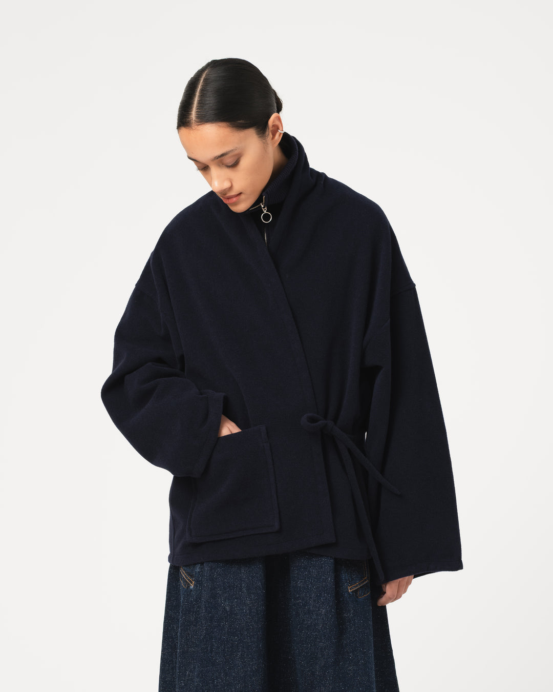 Meiji Kimono Pachuca Wool Navy