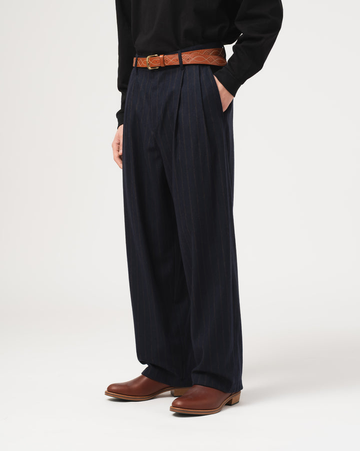 Ambassador Pants Business Stripes Inkt/Brown