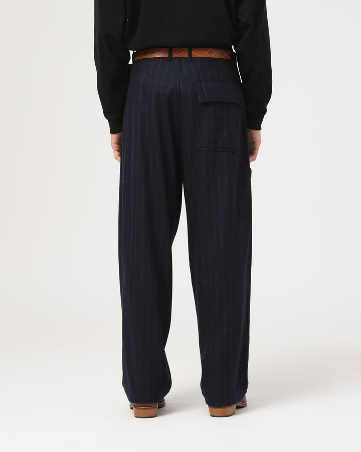 Ambassador Pants Business Stripes Inkt/Brown