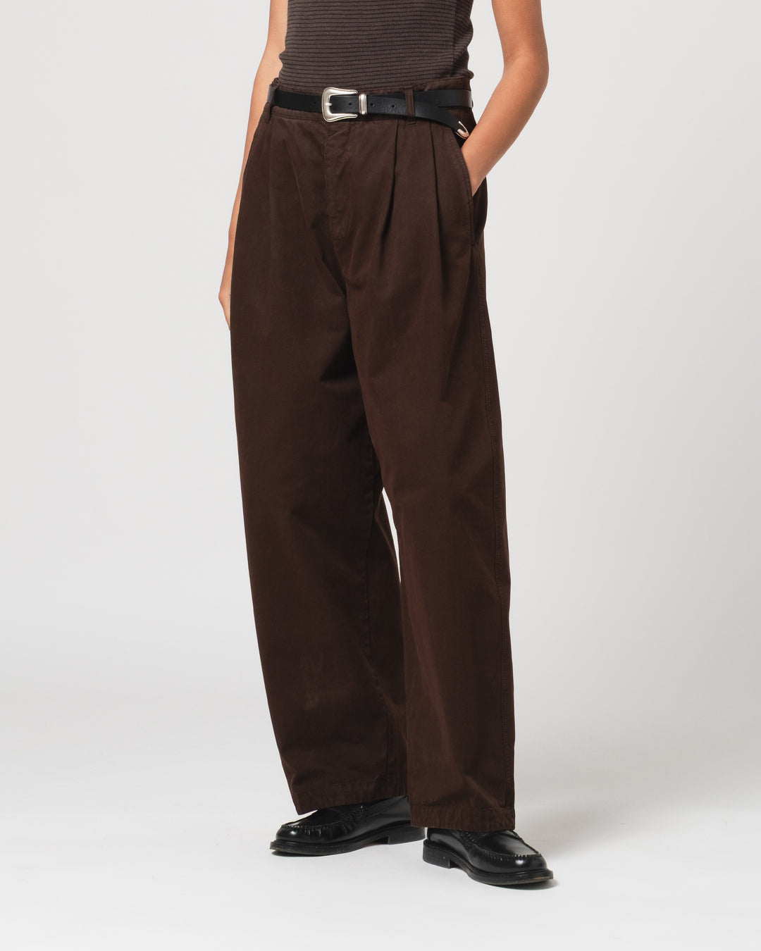 Ambassador Pants Gabardine Satin Ebony