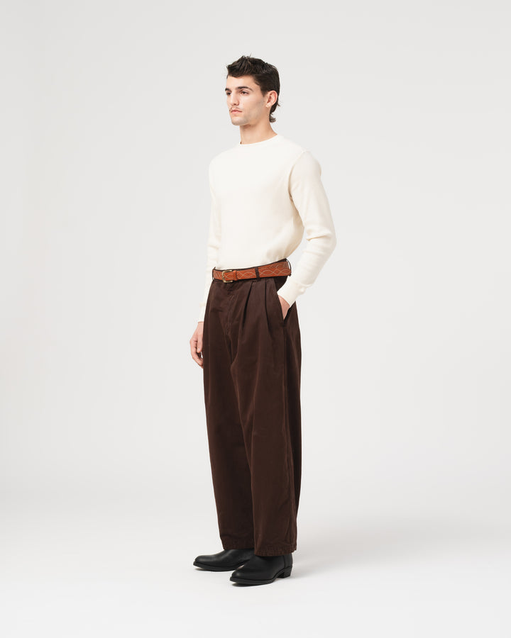 Ambassador Pants Gabardine Satin Ebony