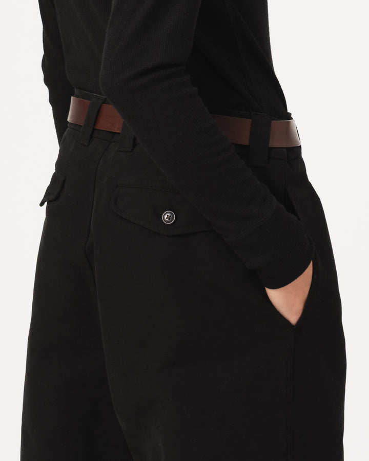 Officer Chino Nebraska Cotton Black