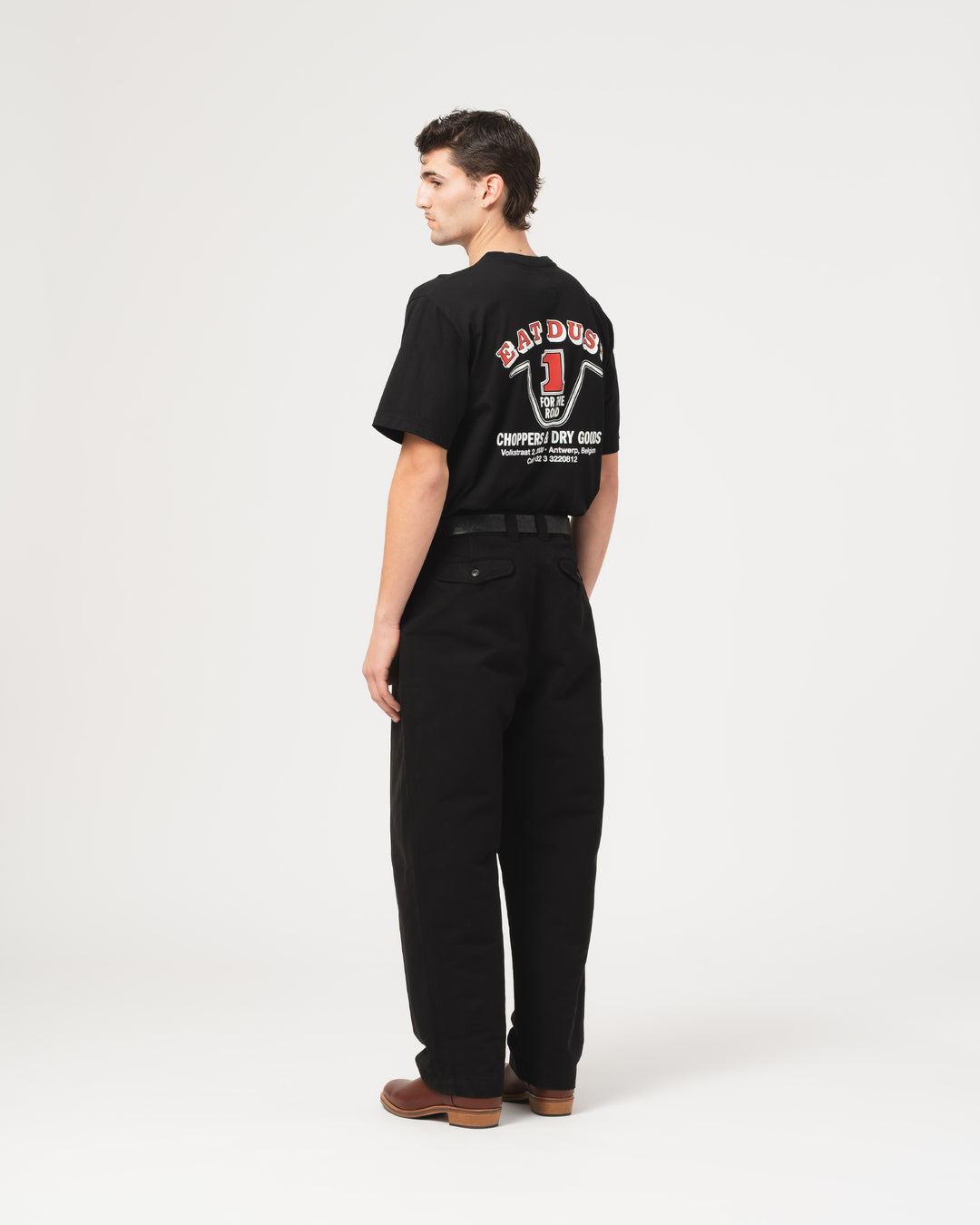 Officer Chino Nebraska Cotton Black