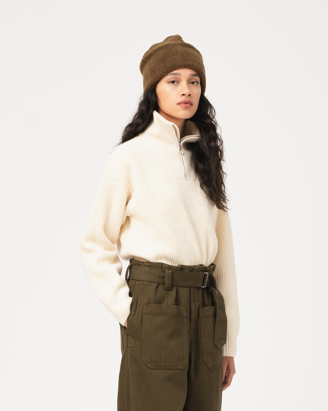 Skully Hat Aviator Fleece Shitake