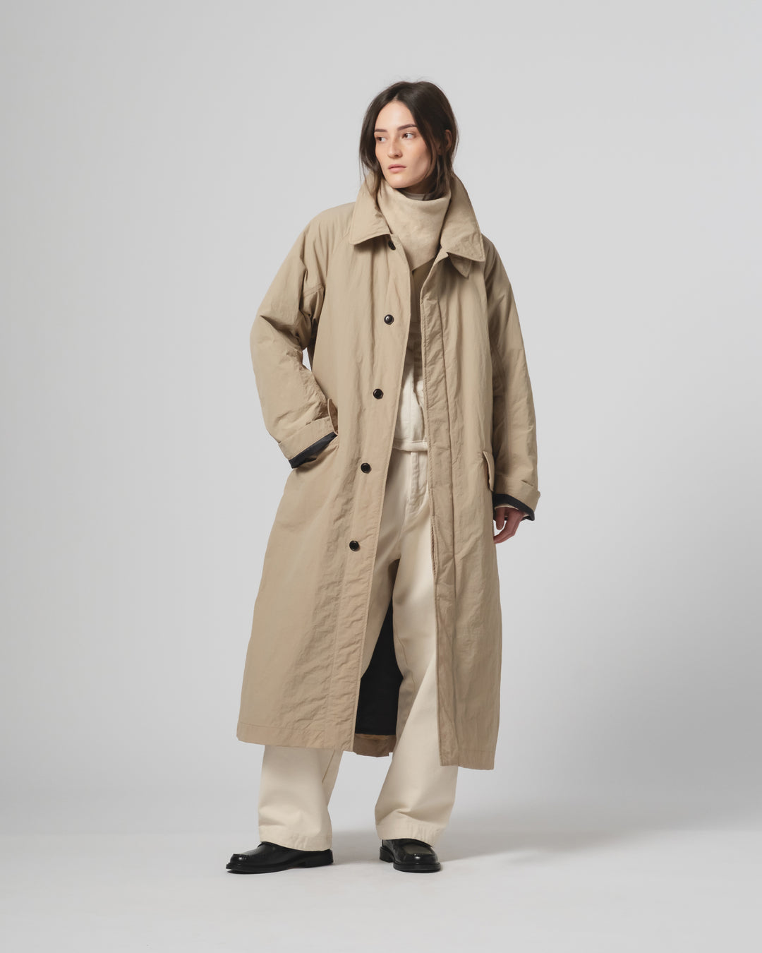 JG Plain Triangle Neckerchief Oatmeal