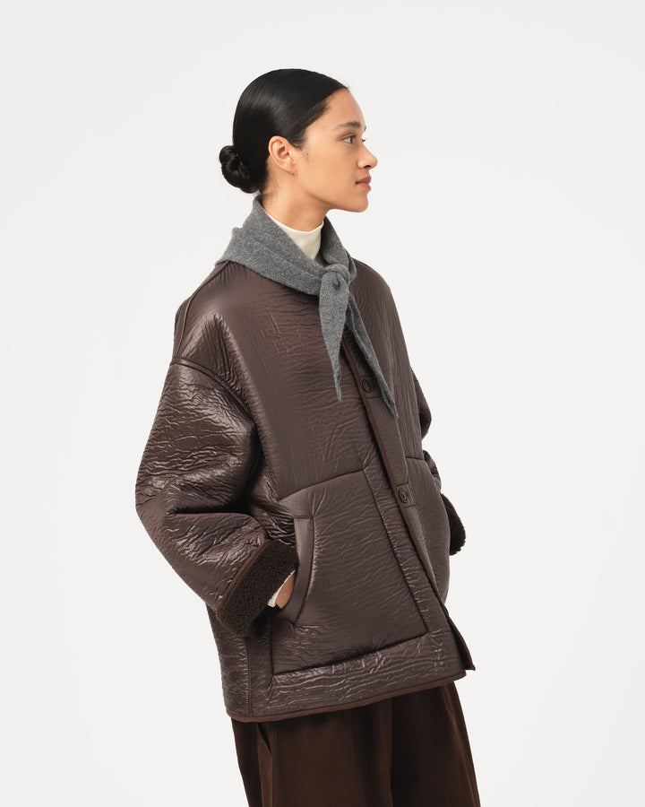 G.o.D Solar Jacket Piumino Nylon Brown