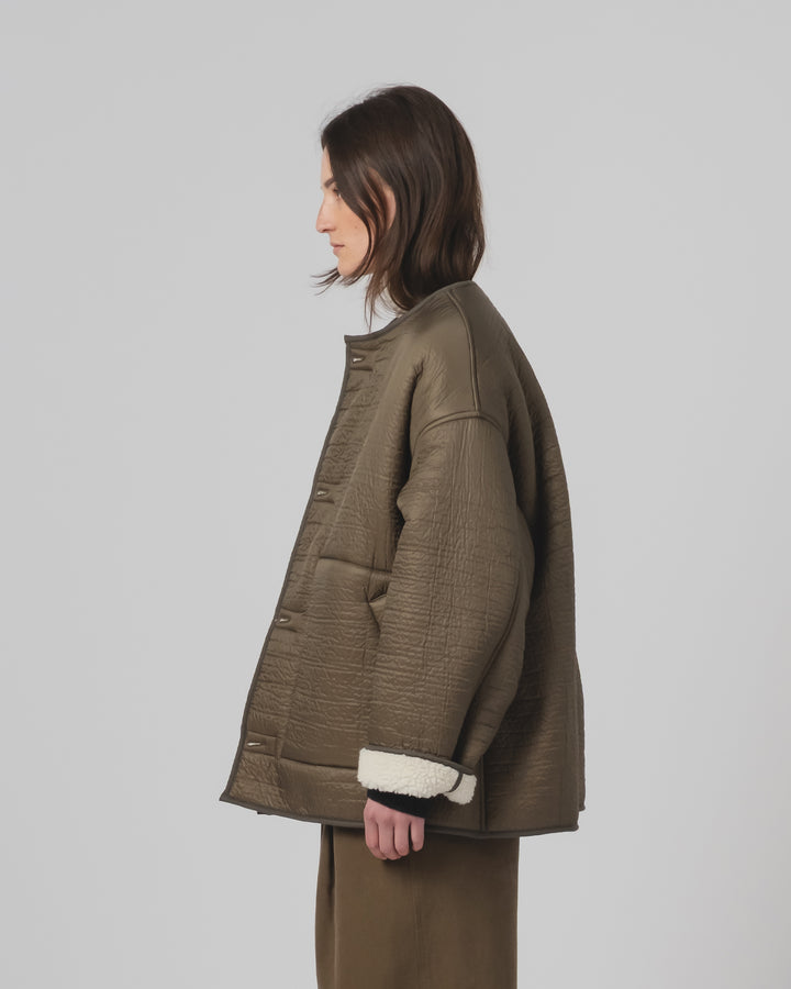 G.o.D Solar Jacket Piumino Nylon Fossil / Off White