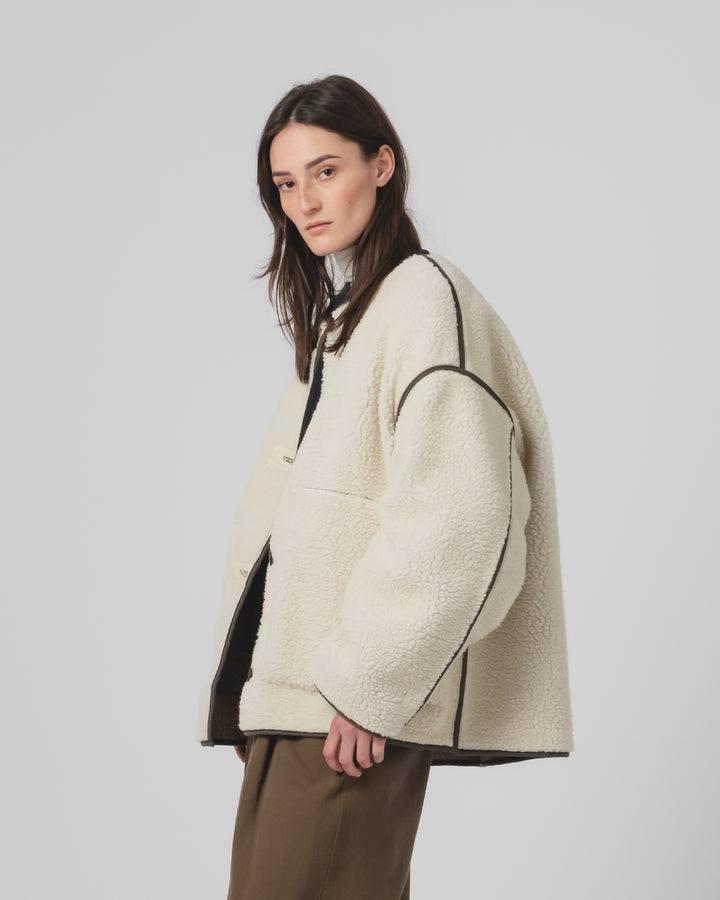 G.o.D Solar Jacket Piumino Nylon Fossil / Off White