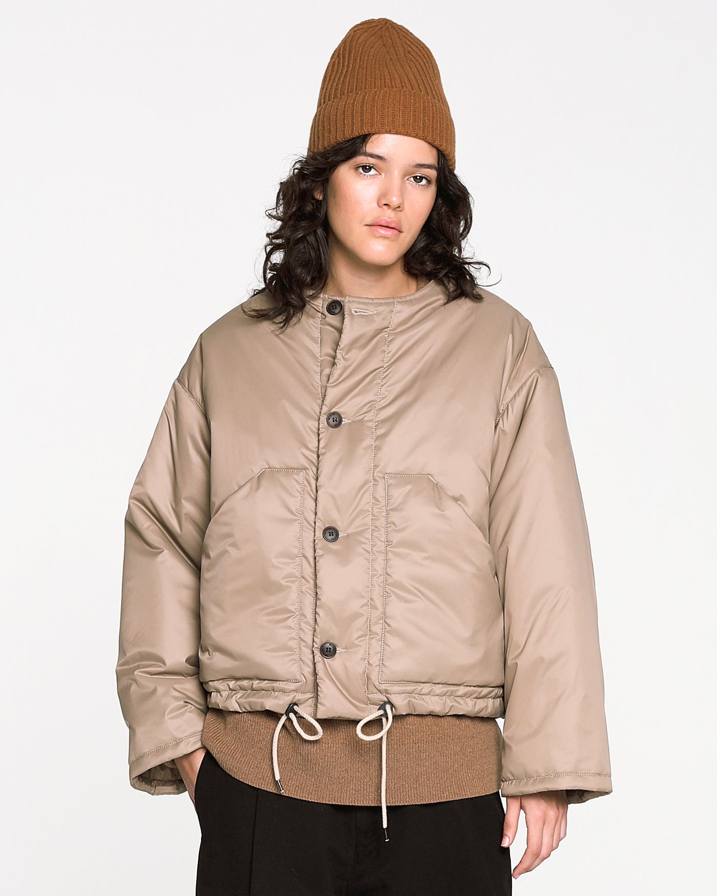 G.o.D Nuclear Jacket Padded Fury Nylon Beige