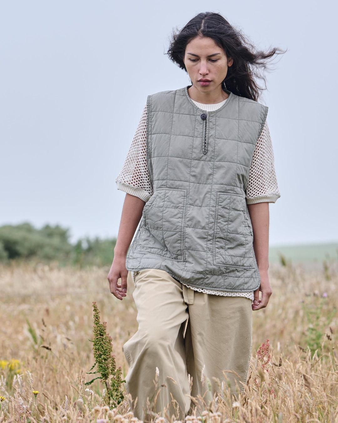 G.o.D Armor Vest Cotton Quilt Cobblestone