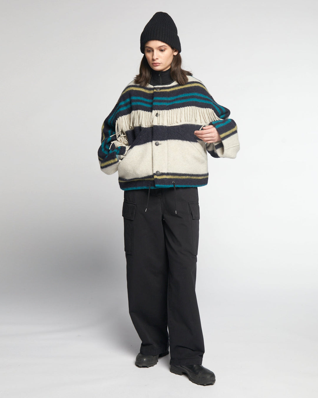 G.o.D Nuclear Jacket Blanket Wool Multi