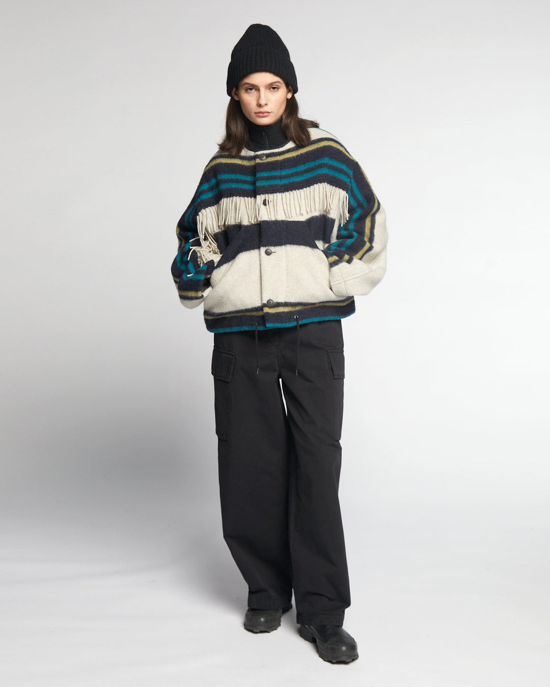 G.o.D Nuclear Jacket Blanket Wool Multi