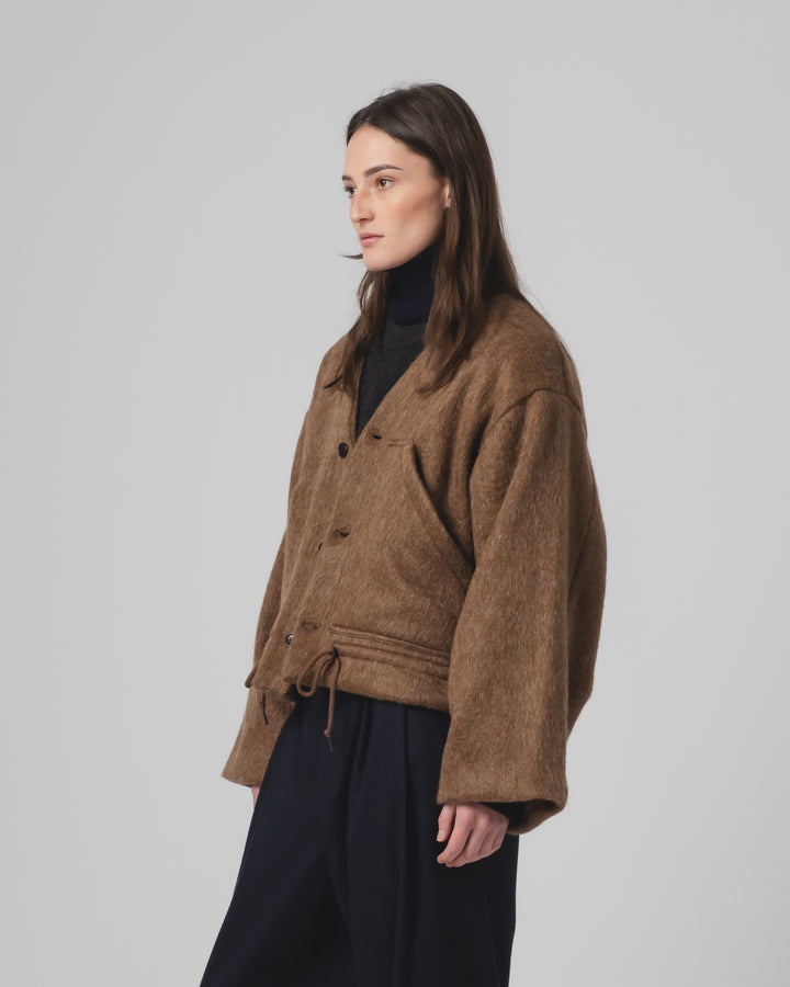 G.o.D Reactor Jacket Mohair Fleece Java Brown