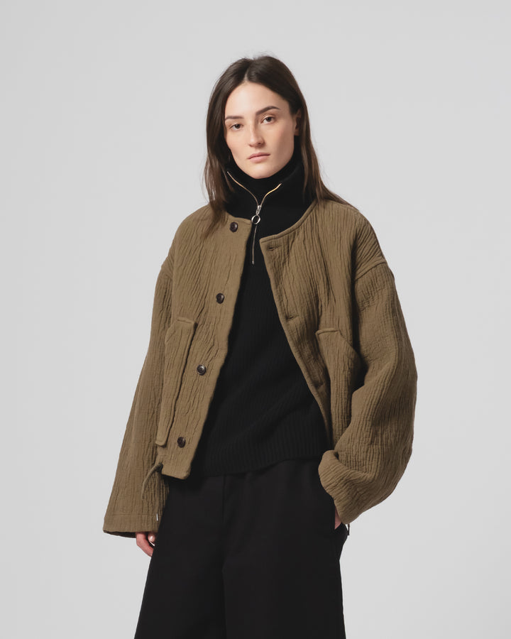 G.o.D Nuclear Jacket F Jord Jacquard Fossil Green