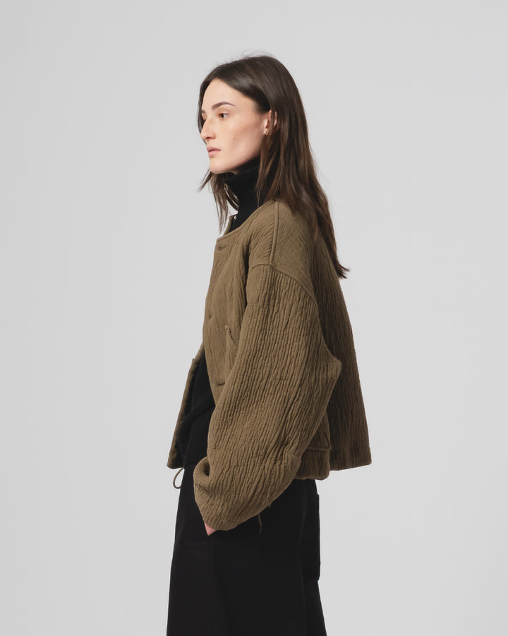 G.o.D Nuclear Jacket F Jord Jacquard Fossil Green