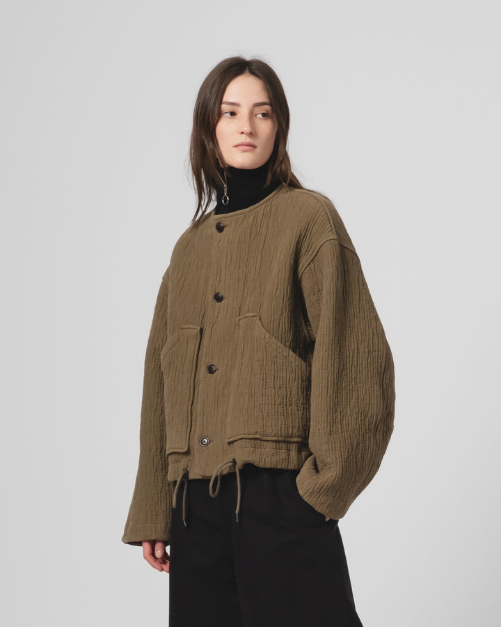 G.o.D Nuclear Jacket F Jord Jacquard Fossil Green