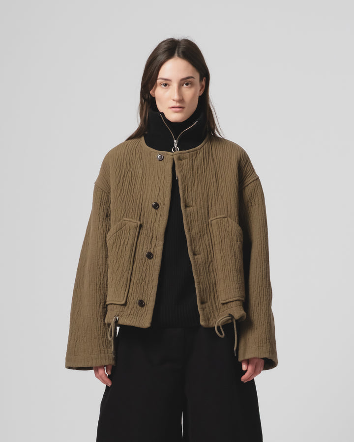 G.o.D Nuclear Jacket F Jord Jacquard Fossil Green