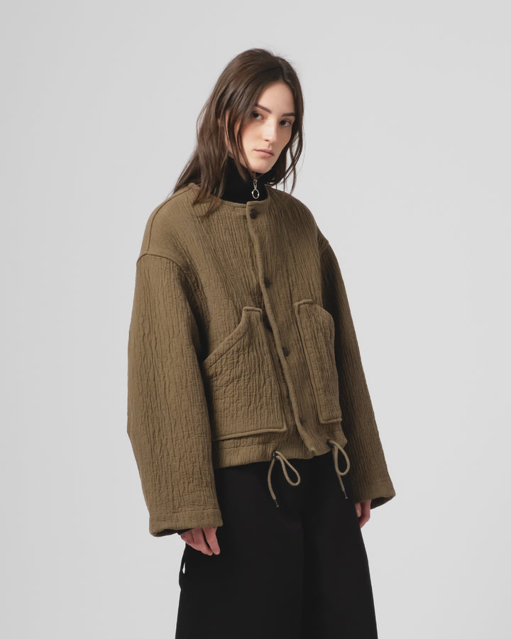 G.o.D Nuclear Jacket F Jord Jacquard Fossil Green