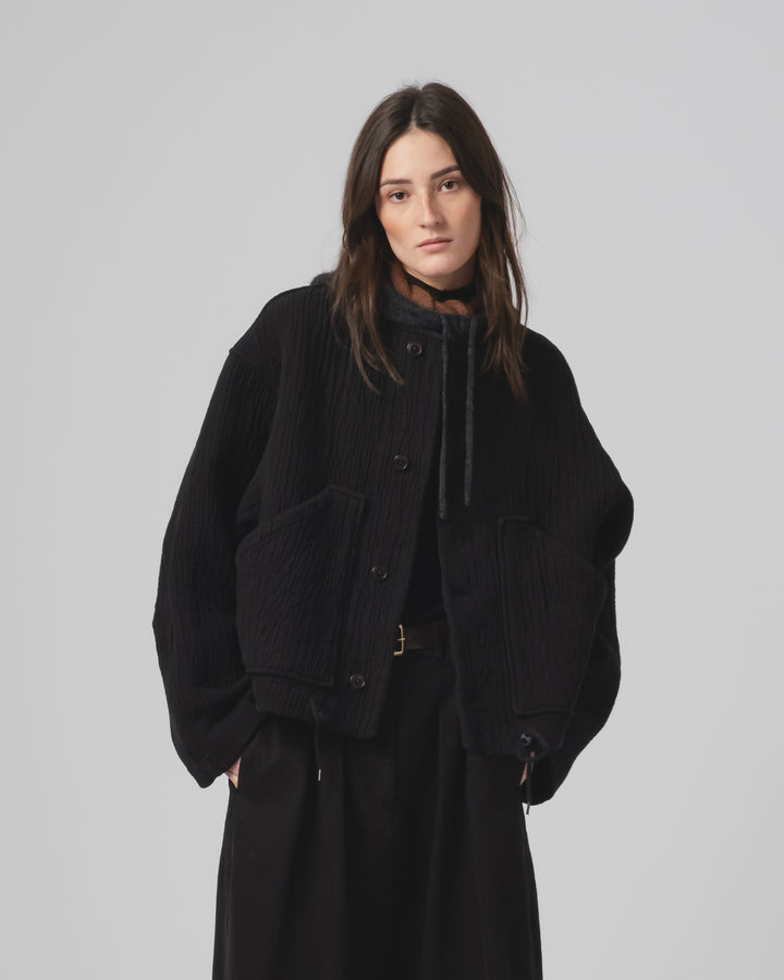 G.o.D Nuclear Jacket Fjord Jacquard Black