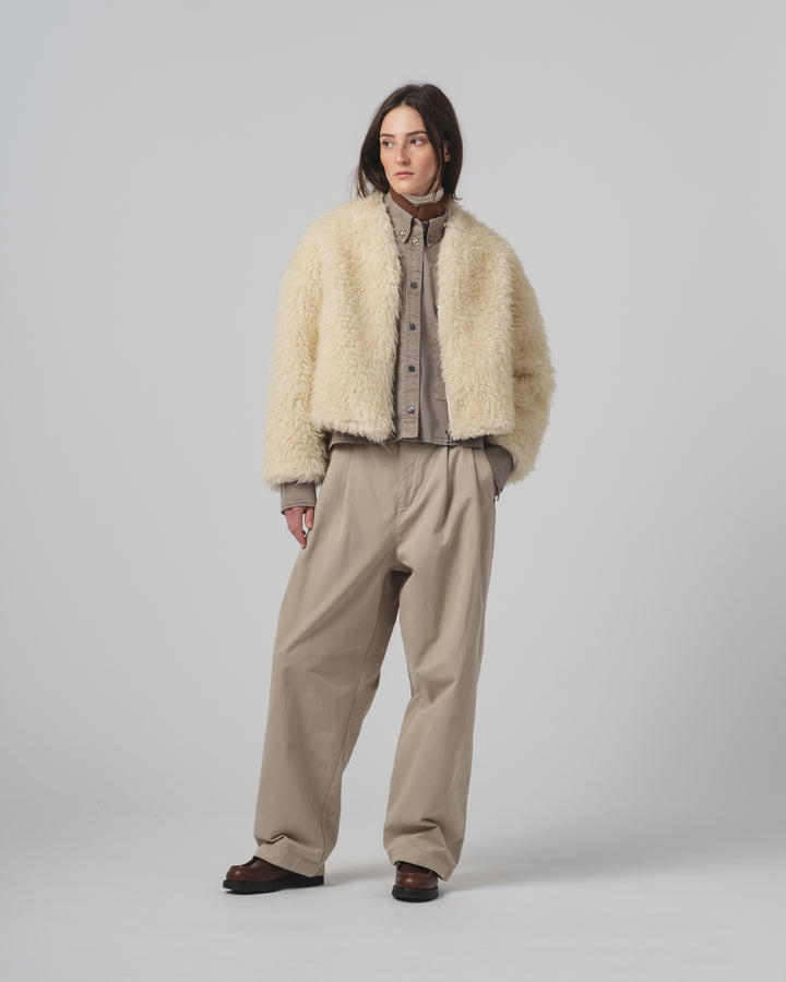 G.o.D Shetland Jacket Alaska Fluff Ecru