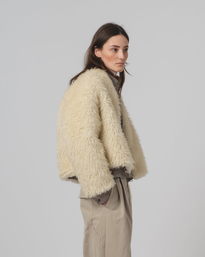 G.o.D Shetland Jacket Alaska Fluff Ecru
