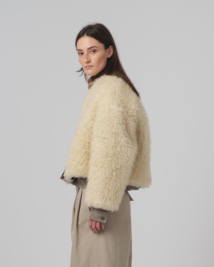 G.o.D Shetland Jacket Alaska Fluff Ecru