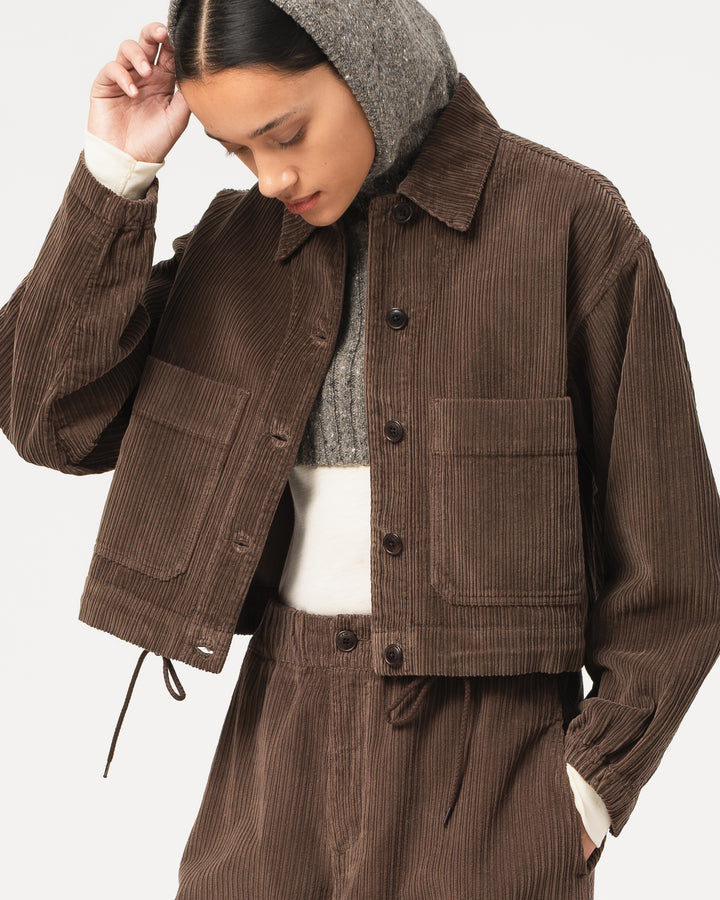 G.o.D Woopsy Jacket Dream Cord Sepia