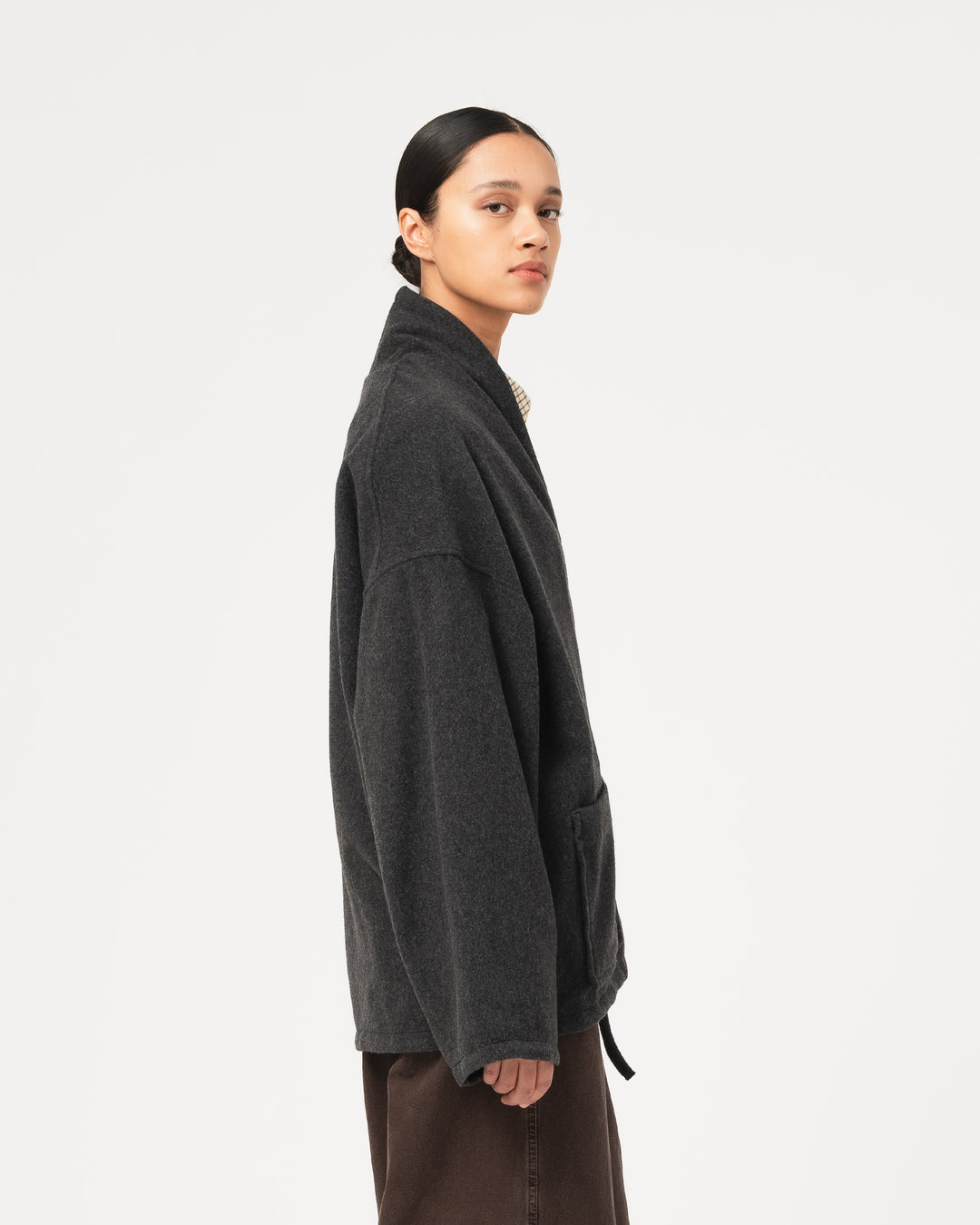 G.o.D Meiji Kimono Pachuca Wool Grey Melange
