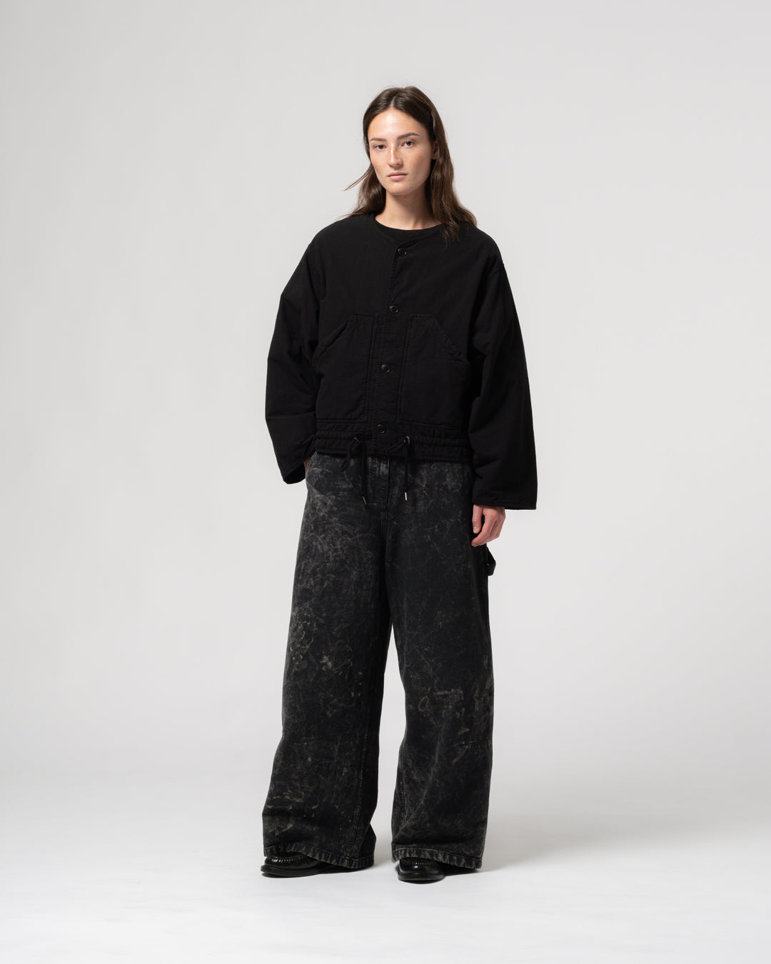 G.o.D Neutron Jacket Padded Cotton Faded Black