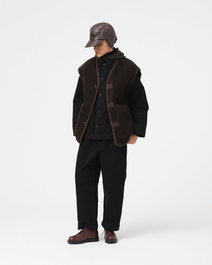 G.o.D Ridge Vest Piumino Nylon Brown