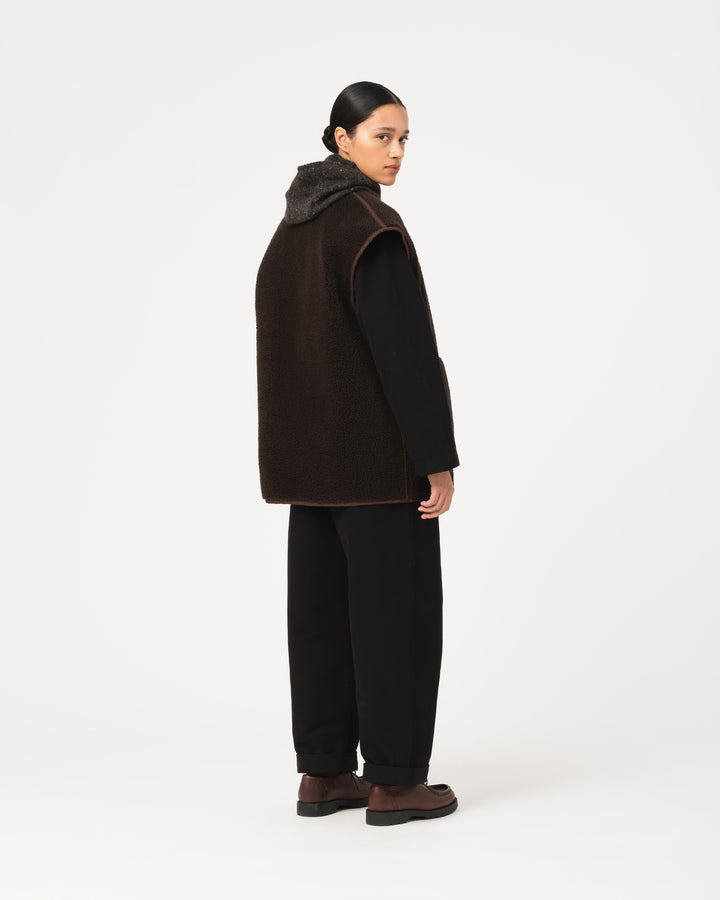 G.o.D Ridge Vest Piumino Nylon Brown