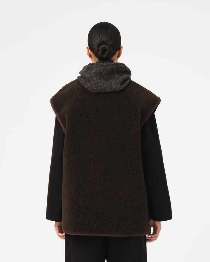 G.o.D Ridge Vest Piumino Nylon Brown