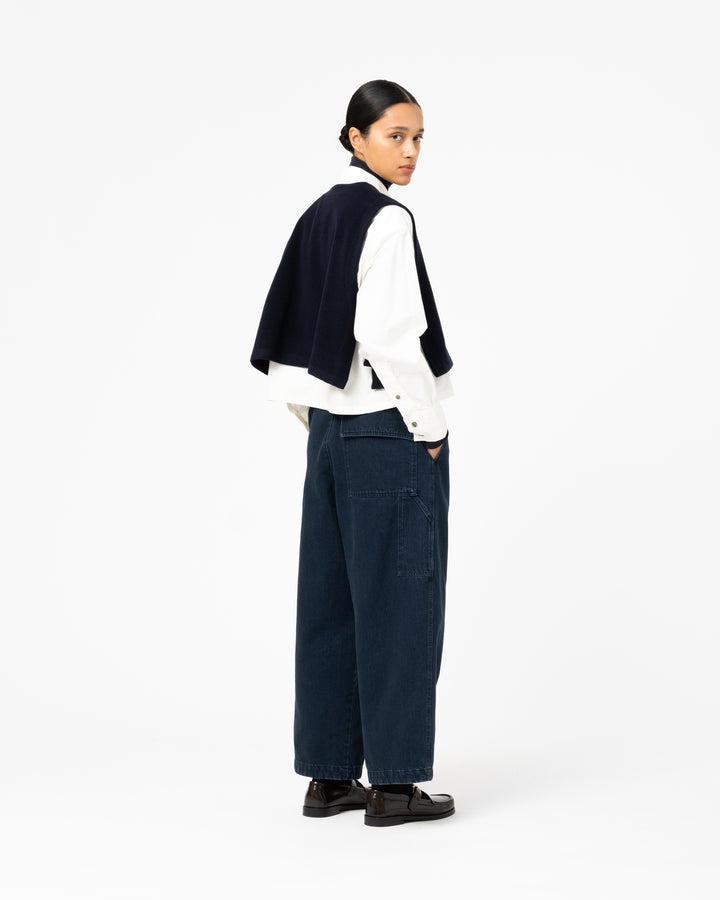 G.o.D Vee Vest Pachuca Wool Navy
