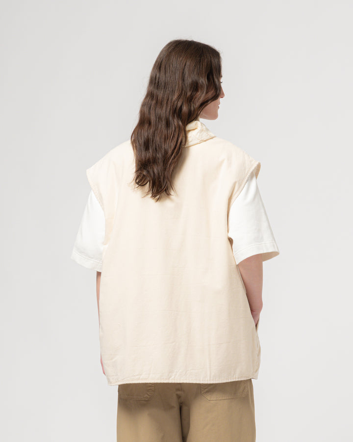G.o.D Ridge Vest Padded Cotton Ecru